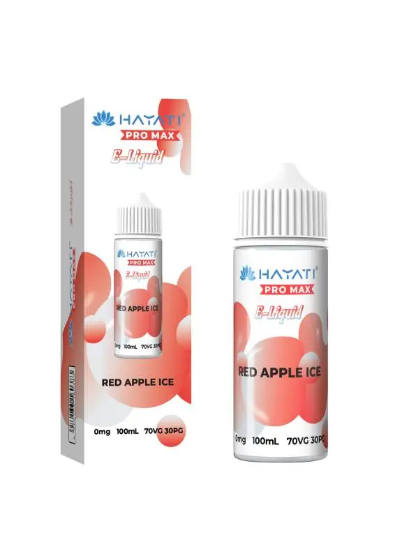 Hayati Pro Max Eliquid 70/30 - Red Apple Ice - 100ml